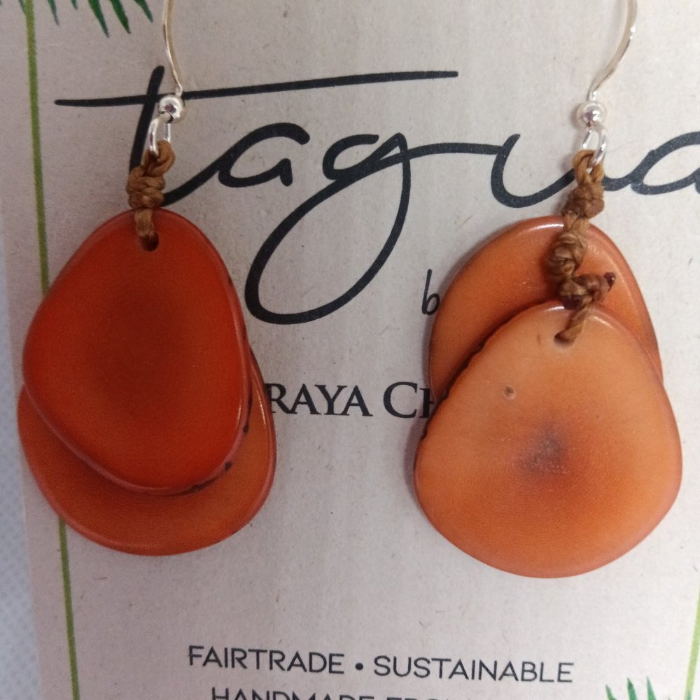 New handmade Tagua earrings